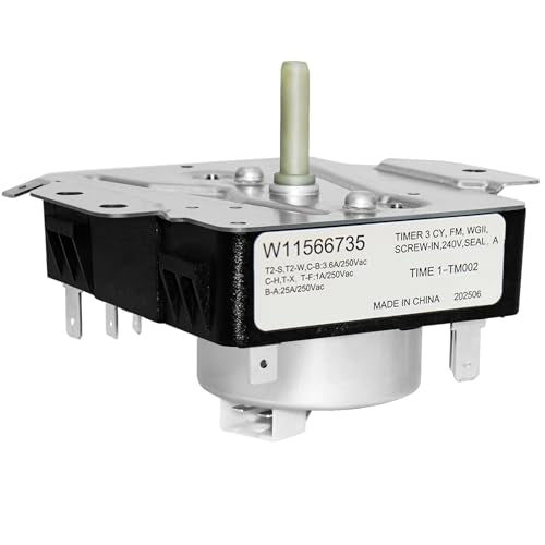 W11566735 W11685947 Dryer Timer Compatible with Maytag Dryer MED4500MW0 YMED4500MW0 Replaces 4981088 AP7215858 PS17216594 EAP17216594 FIX17216594 162-428-1