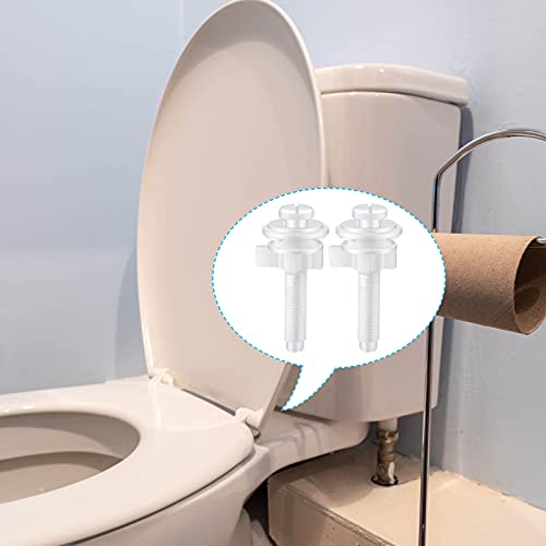 Jetec 2 Pack Toilet Seat Screws Kit, Plastic Bolts Nuts & Washers - Image 7