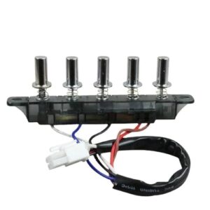 ADZJOY 4/5 Button Old Range Hood Switch Button Universal Accessories Replacement Control Panel Kitchen Appliance Range Hood Parts(5-Button)