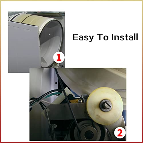 137315300/134719300 Dryer Drum Drive Belt - Replacement Part Exact Compatible with Sears Frigidaire Electrolux Dryers Replaces 1482960 134719300 AP4368788 PS2349294 7134719300 - Image 8