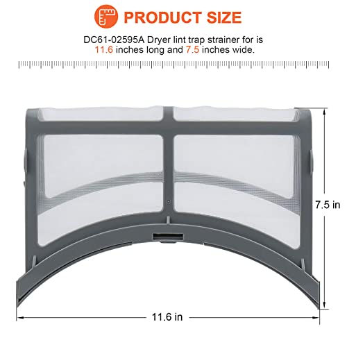 ăđŽđŹđŽđ˛ đđ˝đ´đżđŽđąđ˛ăDC61-02595A Dryer Lint Filter Case Screen Replacement for samsung Lint Screen - Positively reviewed for sturdiness with UPGRADED STAINLESS STEEL METAL and ABS +15%Carbon fibre - Image 8