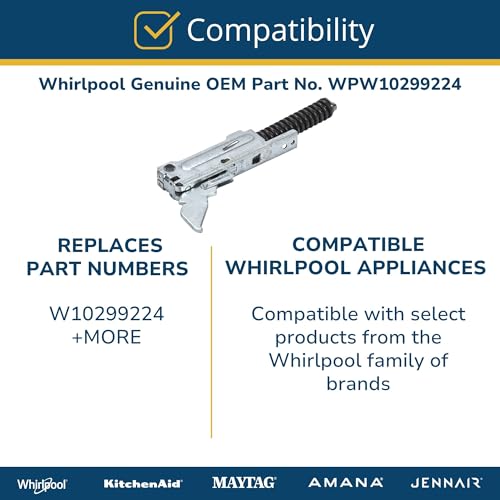 Whirlpool WPW10299224 Genuine OEM Electric Range Oven Door Hinge Replacement Part - Replaces W10299224 - Image 6