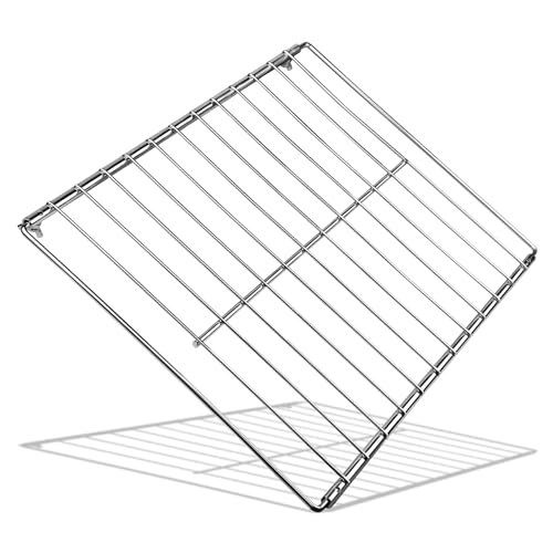 Evecad Universal Adjustable Wire Oven Rack, Extendable Baking Rack,Adjusts from 17"-30" Length, 13" Width, Chrome Telescopic Oven Cooker Shelf Rack For Whirlpool Frigidaire GE Kenmore Ovens, 1 Pack