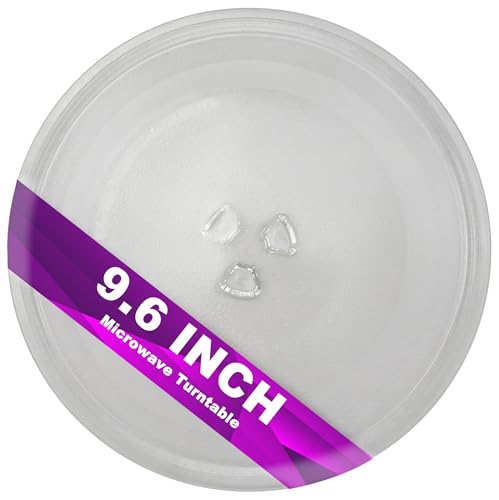 9.6” Small Microwave Glass Turntable - Compatible with Panasonic F06016D00XN & A06015G10XN, 9-5/8” Replacement Plate for Insignia 252100500496, 245mm for Galanz Nostalgia - Image 5