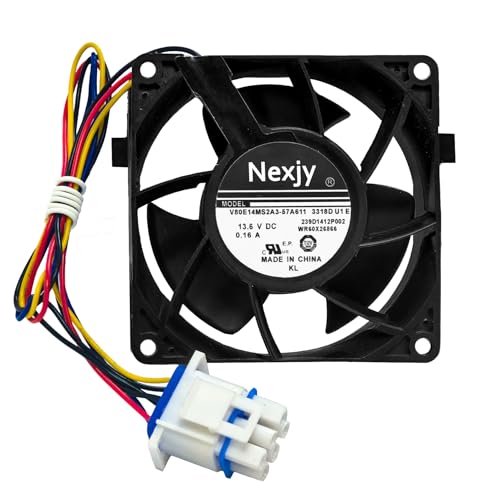 2026 Upgraded OEM WR60X26866 Refrigerator Evaporator Fan Motor for GE Refrigrator, Replace V80E14MS2A3-57A611, WR60X26030, WR60X10356, WR60X10357, Fix Noise, Stabilize Cooling -10 Years Warranty