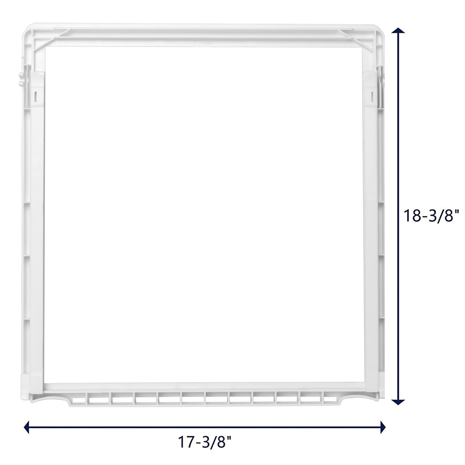 241969501 Shelf Frame without Glass Refrigerator, Refrigerator Compatible with Frigidaire Shelf Replacement Refrigerator Crisper Drawer Pan Cover Parts LFSS2612TF0, FGHS2631PF4A, FFSS2615TS0 Shelves - Image 4