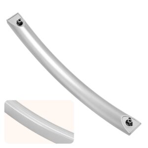 NEW Upgrade ME16A4021AS Microwave Door Handle, Replaces for Samsung DE94-04313F Handle, DE94-04313F Microwave Door Handle, Same as Samsung OEM Microwave Handle (No Screws)
