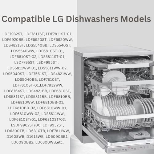 Dishwasher Lower Rack Wheels for LG Replacement Parts, 4 Pcs Dishrack Roller Compatible with LG Dishwasher Replaces 4581DD3003B/C 4581DD9002B 1372292 AP4437752 EA3523051 AH3523051 PS3523051 - Image 7