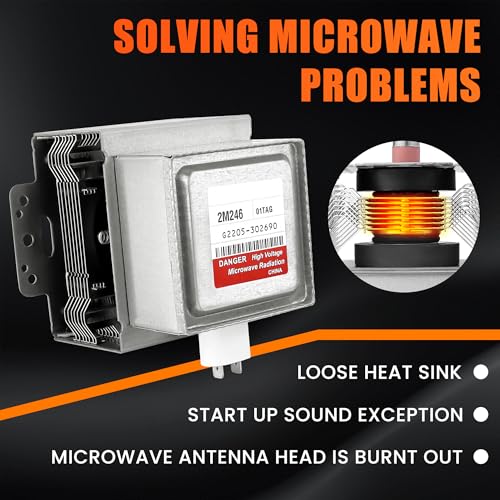 2M246 6324W1A001L Microwave Magnetron Replacement Compatible with Most LG and Other Brand Microwaves Replace 6324W1A001B 6324W1A001E AP6316906 AP4457332 by Fetechmate - Image 4