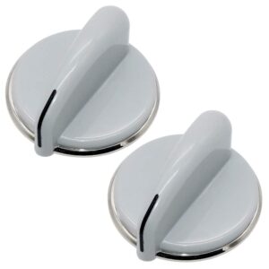 WH01X10462 Dryer Control Knob with Reinforced Metal Ring-2Pack Replacement
