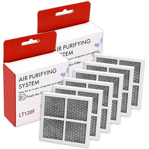 6 Pack LT120F Refrigerator Air Filter Replacement for LG Kenmore 9918