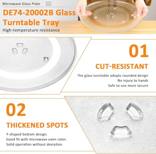 WB49X10063 DE74-20002B Microwave Glass Plate Replacement for GE Sam-sung - Image 6