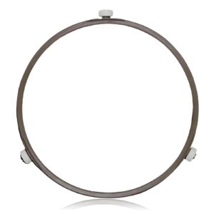 Microwave Turntable Ring Replacement 7-Inch Microwave Oven Spinner Replacement Parts with 3 Smooth Rollers Universal Fit for Most Microwaves