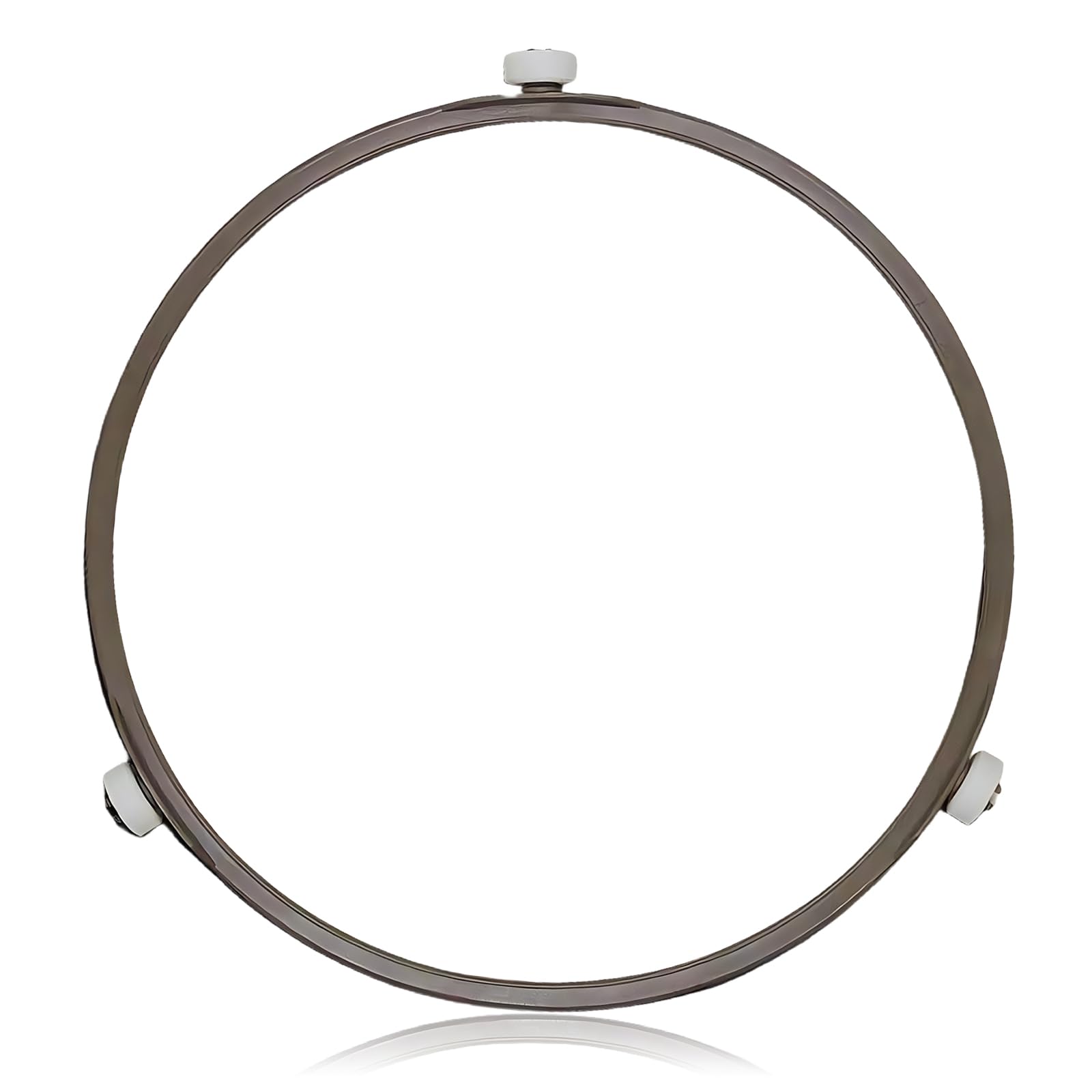 Microwave Turntable Ring Replacement 7-Inch Microwave Oven Spinner Replacement Parts with 3 Smooth Rollers Universal Fit for Most Microwaves