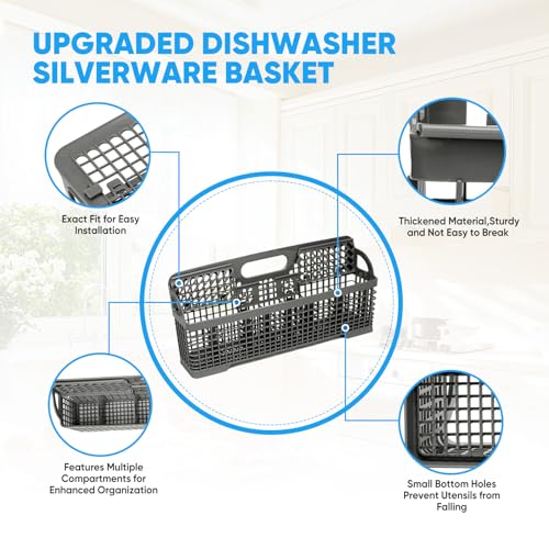 Universal Dishwasher Silverware Basket Replacement WP8562043 8531233 - Image 6