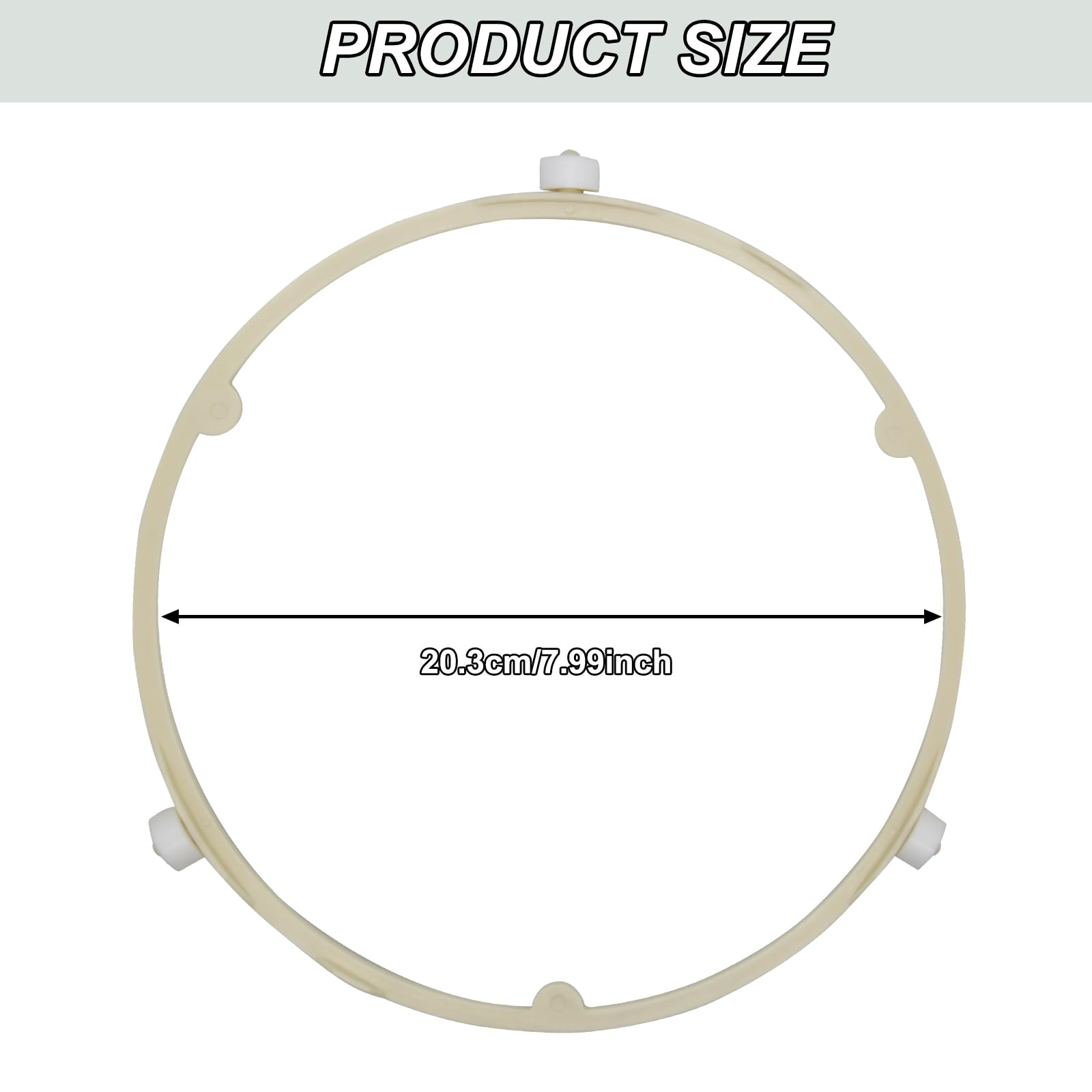 8.5in Microwave Plate Replacement, Microwave Roller Ring Replacement Accessories Compatible with Ge Samsung Frigidaire Wb06x10625 Wb06x10818 De92-90495a 5304464115 5304509438 - Image 7
