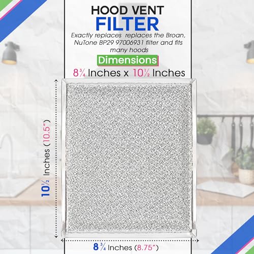 Stove Vent Filter 10.5x8.75" 97006931 Fits Nutone Broan Range Hood Filter - Image 5