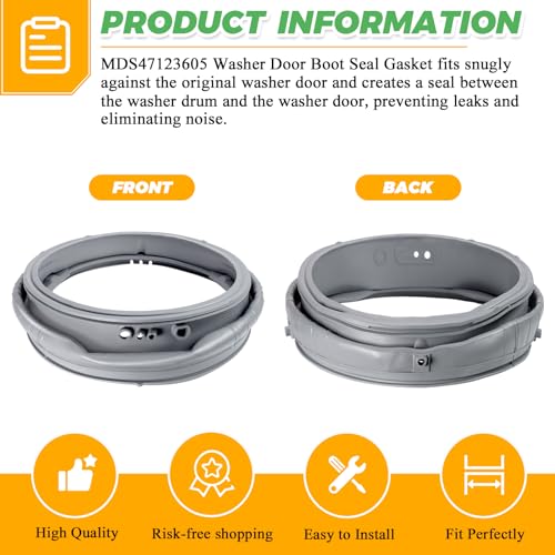 2026 Upgraded MDS47123605 Washer Door Boot Gasket 0EM Rubber Seal - Image 6