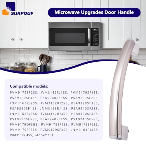 New Upgrade WB15X21101 Microwave Door Handle Compatible with GE Microwave PSA9120SF1SS JNM3163RJ1SS PVM9179SF2SS Replaces 3025571 AP5790530 PS8754188 EAP8754188 - Image 8