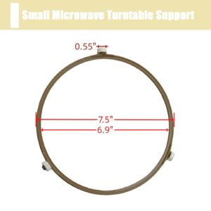 Small Microwave Turntable Support Guide Ring Compatible for GE, Emerson, Magic Chef, Hamilton Beach 252100500497, HB-P90D23, HB-P90D23A, HBP90D23, EM925AKS-P1, EM925AJW-P2, MW7302B, Y45 610