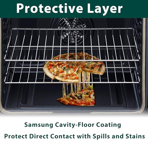 DG61-00570A Oven Bottom Liner Replacement Parts for Samsung Gas Range Liners Bottom Plate Floor Samsung NX58R5601SS/AA NX58M6630SS/AA Convection Oven Cavity-Floor Coating Bottom Pan Tray 1 Pcs - Image 8