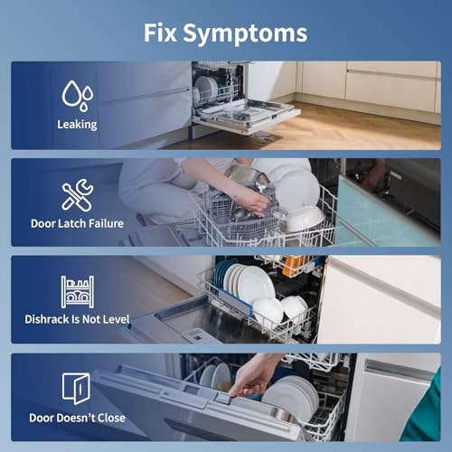 W10350375 Top Rack Adjuster Kit Replacement for Whirlpool Dishwasher - Image 8