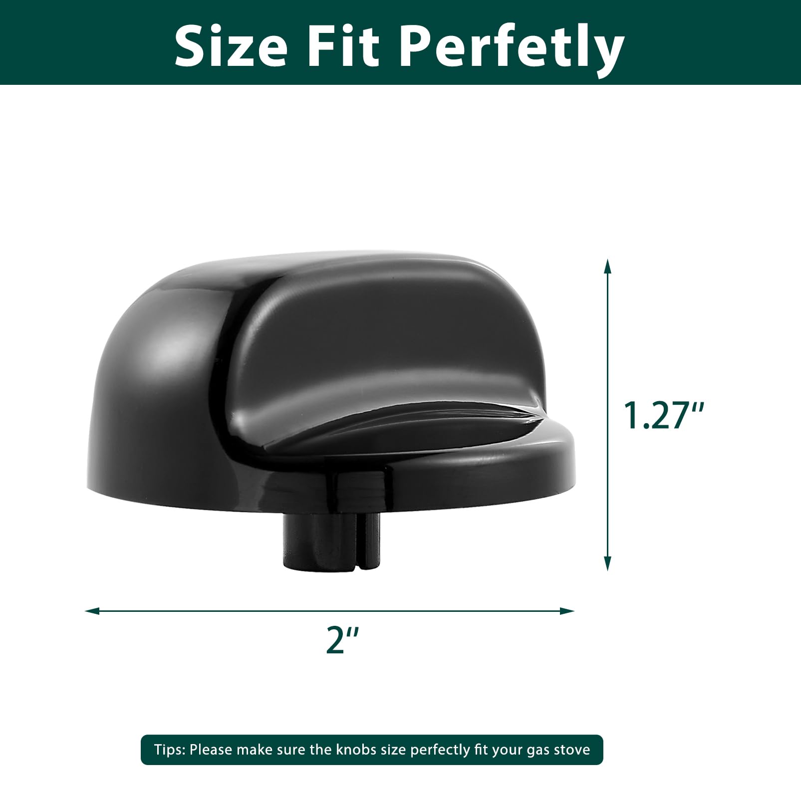 WB03K10035 Stove Knobs Cooktop Replacement Parts for GE Range Cooktop Oven Knob Black Plastic GE Hotpoint General Electric Burner Control XL44 Stove Knob KIP 5963 183d5598 Stove Top Knobs 4 Pcs - Image 7