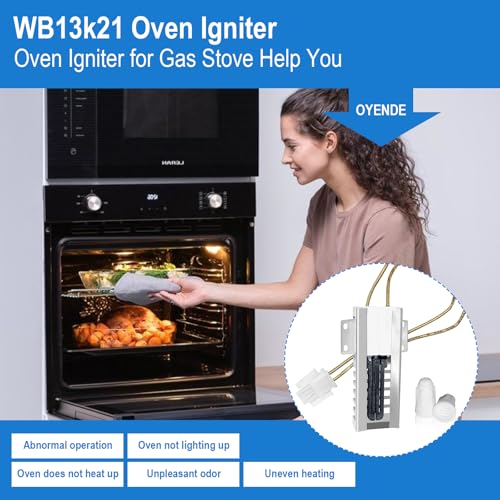 WB13K21 Oven Igniter for Gas Stove,Oven Igniter, for G-E Frigid-aire Hotp-oint Kenm-ore Sams-ung Gas Oven Igniter 5303935066,WB13K0021,WB13T10045,WB13K10026,Replace DG94-00520A Norton 501a,AP2020569. - Image 4