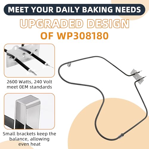 Upgraded WP308180 W10308477 Oven Bake Element Fit for Whirl-Pool - Image 4