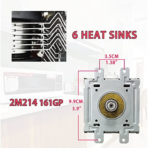 suzier Magnetron 2M214 161GP Microwave Magnetron Tube Compatible for LG 2B71165R, 2B71165L, 2B71165P, 2B71165R, PS3517729, 1156691, AP4437489 - Image 8