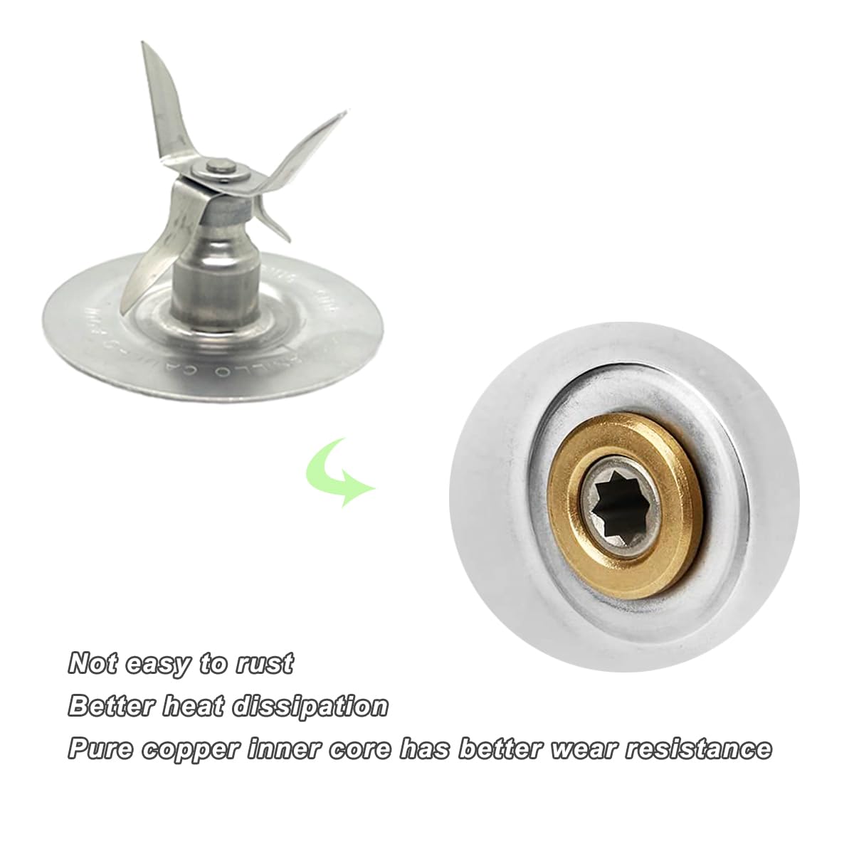 for Oster Blender Replacement Parts Kit - Ice Crusher Blade with Jar Base Cap, Coupling Stud Slinger Pin & 4 Rubber O Ring Sealing Gaskets - Image 4
