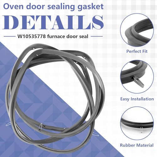W10535778 WPW10535778 Range Oven Door Seal Gasket Fits for Whirlpool - Image 6