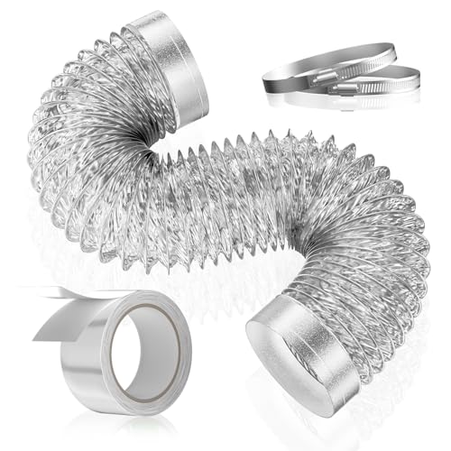 HOOMESUN 4 Inch Dryer Vent Hose, 3 ft Flexible Duct for Tight Spaces