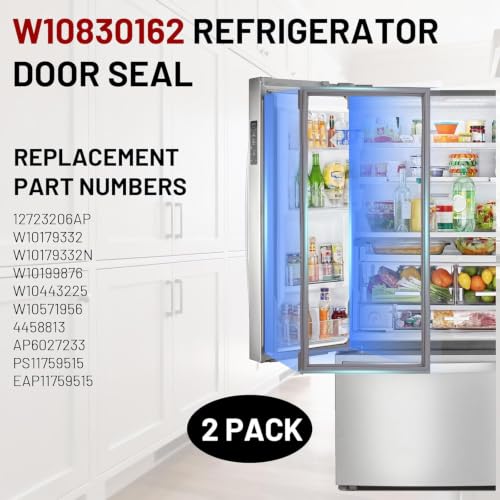 2-Pack Refrigerator Door Seal for Whirlpool WRF535SMBM00 WRF535SWHZ04 - Image 4