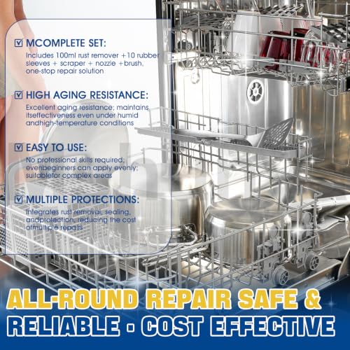 3.38 Oz Dishwasher Rack Repair Kit, High Low Temperature Pressure Resistant - Image 6