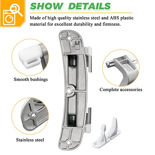 Upgraded 134550800 Affinity Washer Door Hinge with Bushings & 131763310 Door Striker Kit-Fit for Frigidaire Electrolux Kenmore Crosley Washing Machine-Replaces 1191162 AP3886714 PS1152380 by Techecook - Image 4