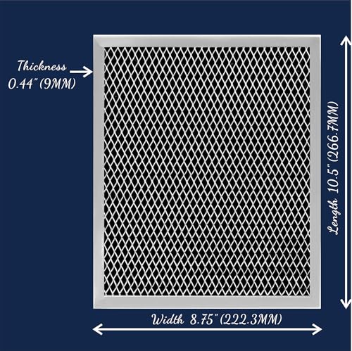 97007696 Range Hood Filter 41F Stove Vent Hood Filters for Kitchen Range Hood Filter Replacement Grease Mesh Grease & Charcoal Carbon Oven Vent Hood Filters by Size 10.5" x 8.8" 41F 10.5" x 8.75" - Image 6