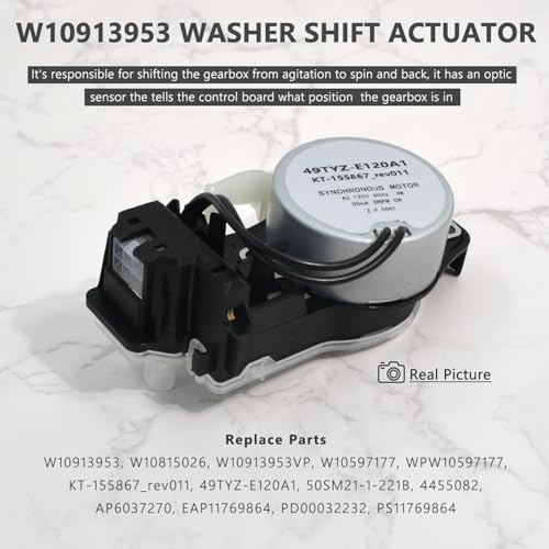 ZNTVW W10913953 W11481722 49tyz-e120a1 Washer Shifter Actuator - Image 6