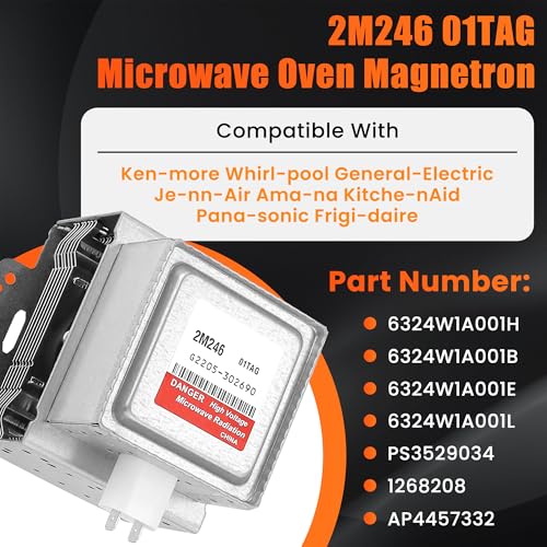 2M246 6324W1A001L Microwave Magnetron Replacement Compatible with Most LG and Other Brand Microwaves Replace 6324W1A001B 6324W1A001E AP6316906 AP4457332 by Fetechmate - Image 8