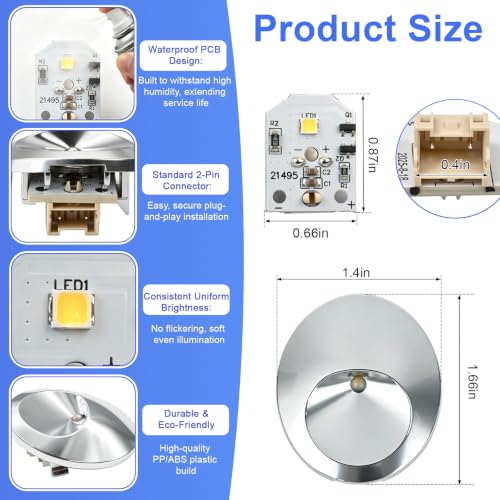 WR55X11132 WR55X25754 for GE Refrigerator LED Light Assembly Replacement - Image 7
