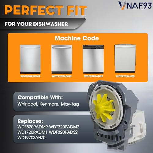 W10724439 W10876537 Dishwasher Drain Pump for Whirlpool KitchenAid - Image 5