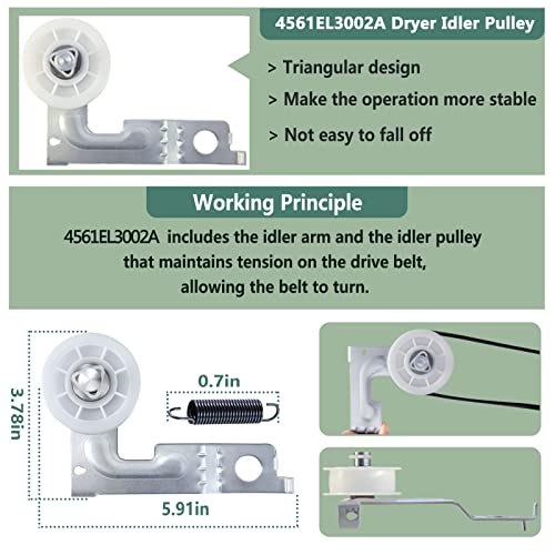Upgraded Dryer Repair Kit Compatible with LG Kenmore Dryers - Image 8