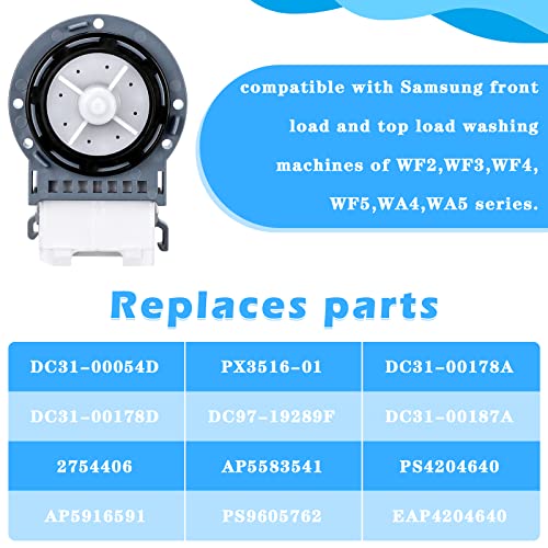 New Washer Drain Pump DC31-00054D DC31-00187A PX3516-01 for Samsung - Image 7