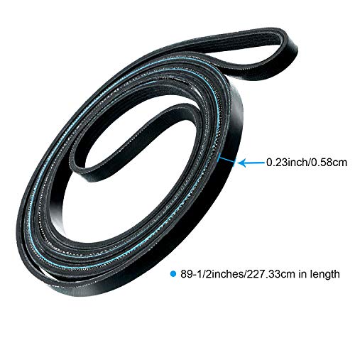 WE12M29 Dryer Drum Belt Compatible with GE/Hotpoint WE12M22, 89.5 in - Image 8