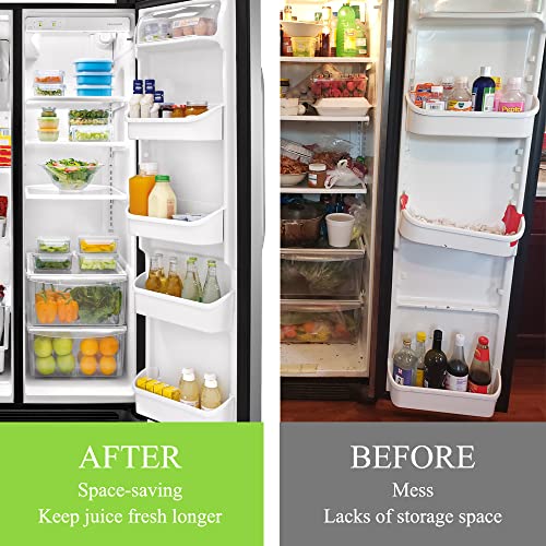 NFURUI 240323001 Refrigerator Door Shelf Bin Replacement, Compatible with Frigidaire FFHS2622MSJ FRS6LR5EB2 FGHS2644KF2 FRS6R4EW2 FFSS2614QS6A FRS6HR45KS0 FFHS2622MSYA Bottom Door Shelves, 2 Pack - Image 8