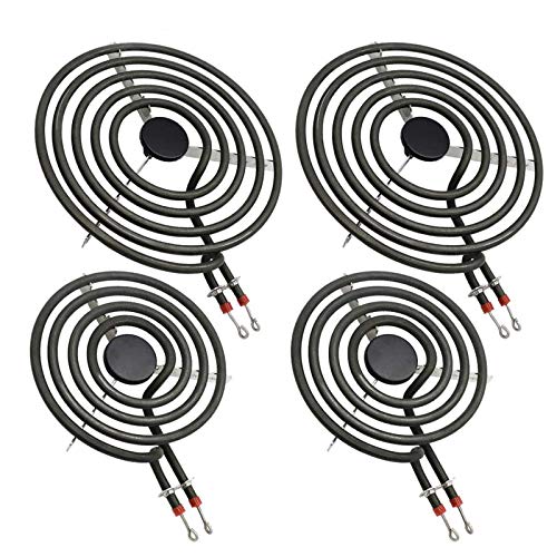 【2026 UPGRADED】 MP22YA Electric Range Burner Element Unit Set - Replacement for Ken-more Whirlpool May-tag Hardwick Norge Ranges/Stoves - Include 2 pcs MP15YA 6" and 2 pcs MP21YA 8" by Beaquicy