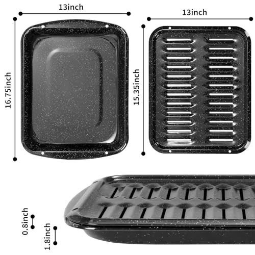 RIDGEPOLE 16.75" Broiler Pan for Oven Nonstick - Image 6