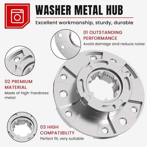 Washing Machine Hub W10324651 Fit for Whirl-pool May-tag Ken-more - Image 6
