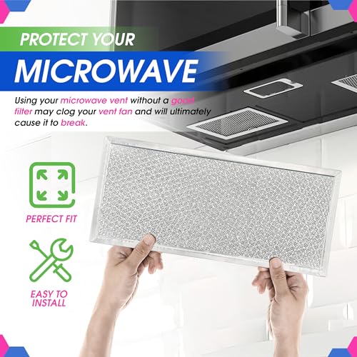 Bagean Microwave Filter 5.8"x12.9" Fits Whirlpool W10208631A Grease Filters - Image 8