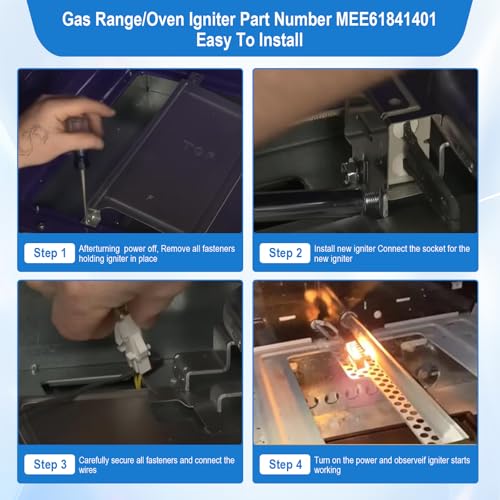 Upgrade MEE61841401 Gas Range Oven Igniter, for LG Oven Igniter Replacement(LRG, LSS, LDG, LSG, LTG), for LG Gas Ranges Igniter, Replaces MEE61841403 MEE63084901 Oven Igniter for Gas Stove. - Image 8